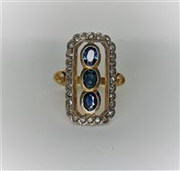 Ring Guerretta Gioielli Woman ANELLO STILE ANTICO in Yellow Gold Zaffiro GUERR155 - GUERR155